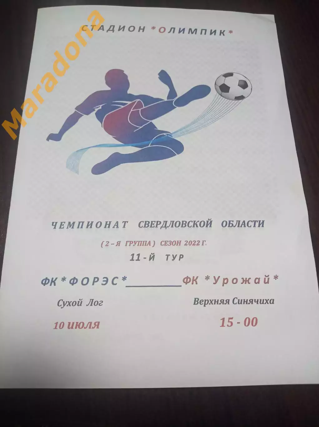 ФОРЭС Сухой Лог - Урожай Верхняя Синячиха Свердловская область 2022