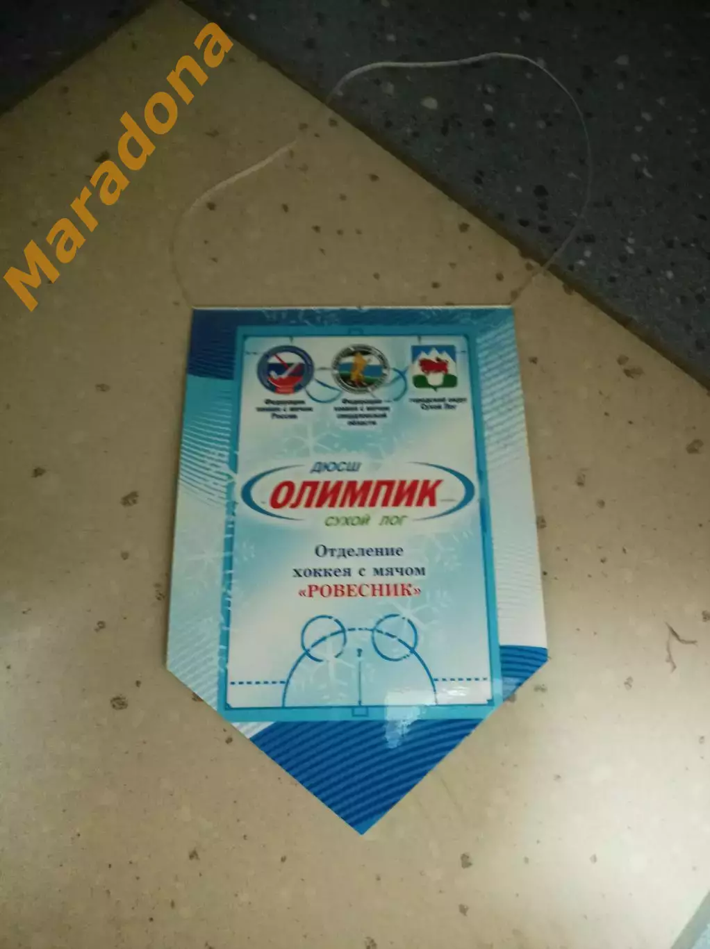 Вымпел хоккей с мячом Ровесник Сухой Лог 2016 Свердловская область