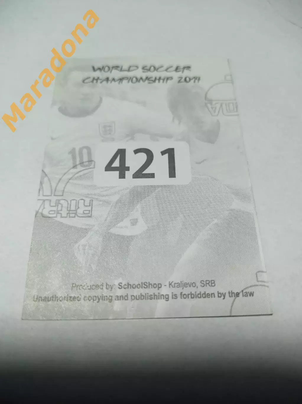 Наклейка Игорь Акинфеев 2014 сборная России #421 1