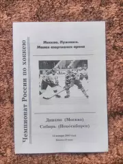 Динамо Москва Сибирь Новосибирск 2003 14 января Чемпионат России