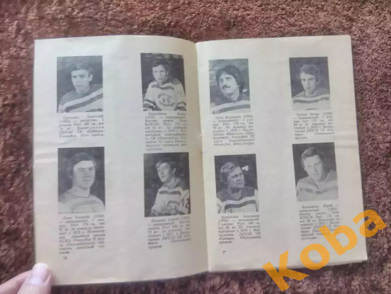 Хоккей 1980 1981 Новосибирск Сибирь СКА Якушев Куржуков Фото Состав 3