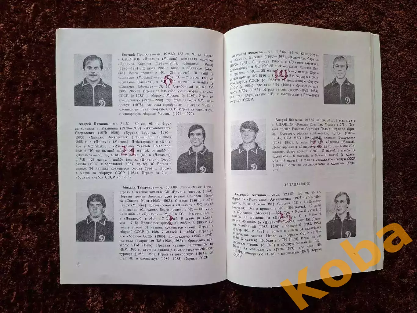 Динамо Москва 1986 1987 Программа сезона 7