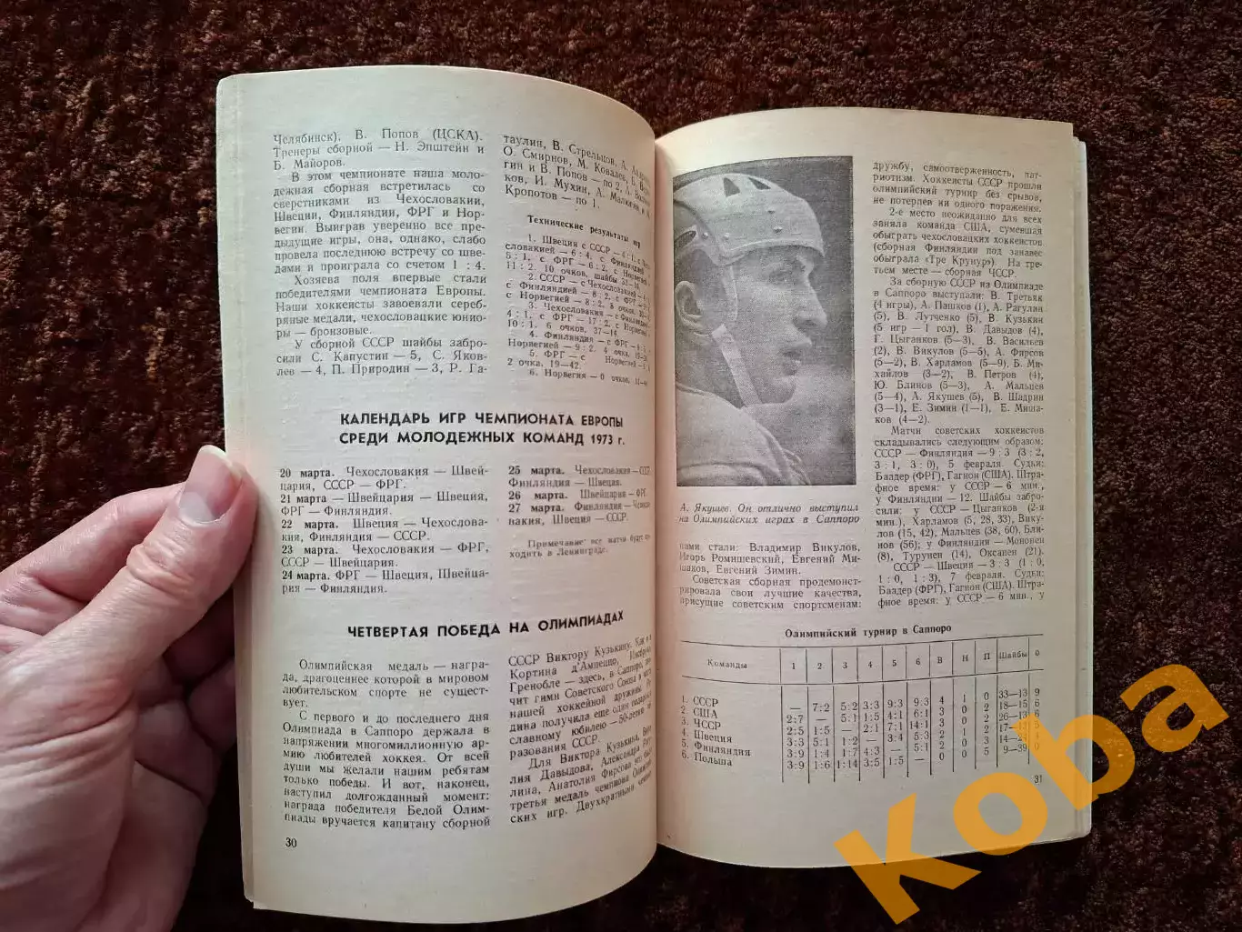 Хоккей 1972 1973 Физкультура и Спорт Москва 3