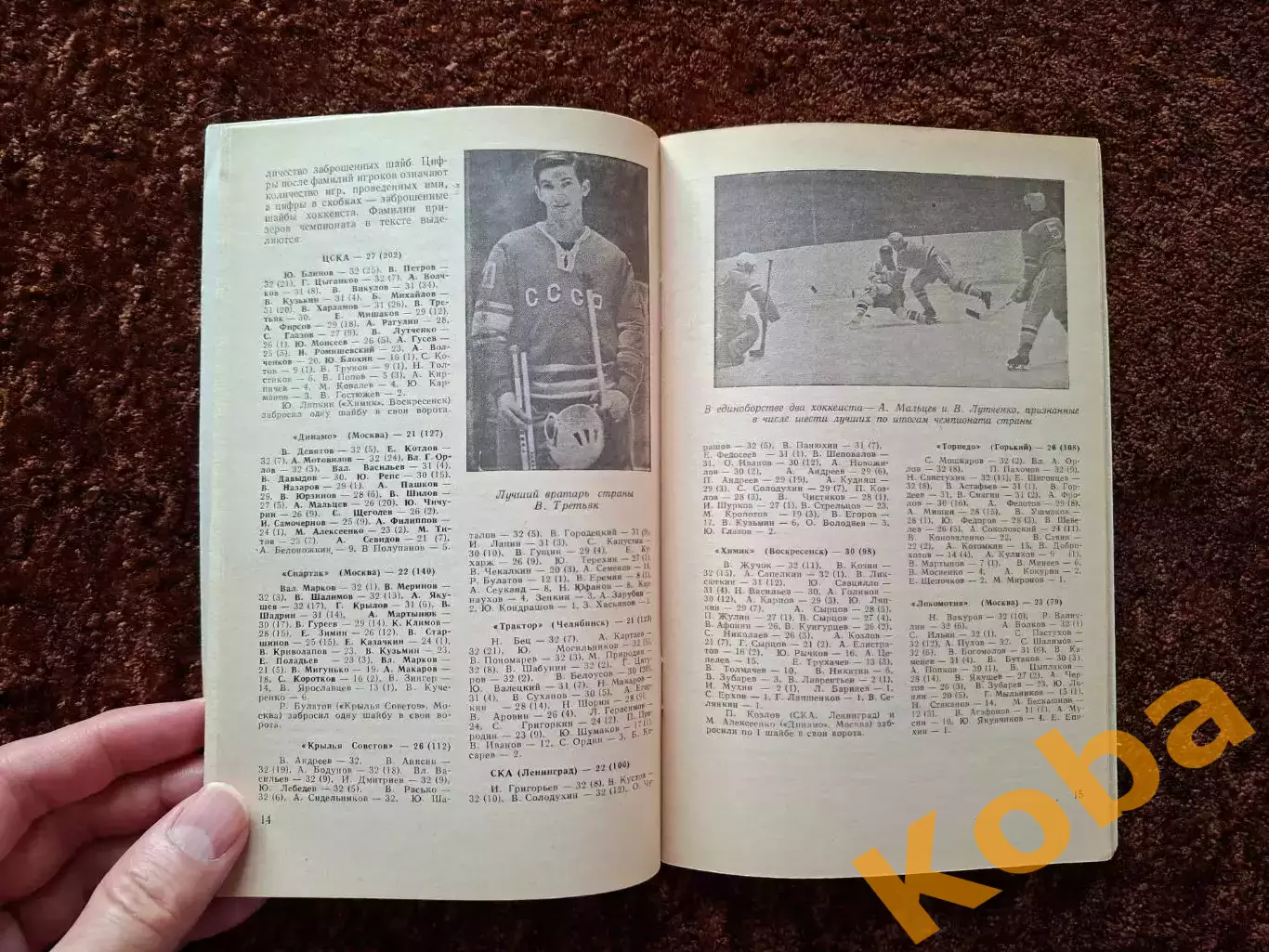 Хоккей 1972 1973 Физкультура и Спорт Москва 6