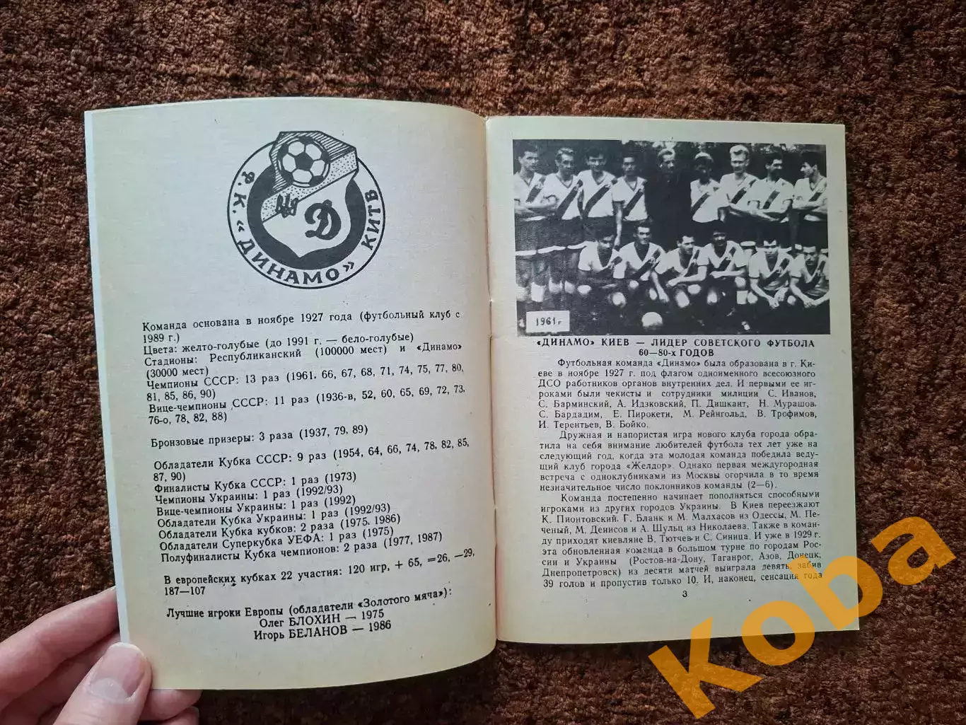 Динамо Киев 1994 Футбольные клубы мира Коломиец 1