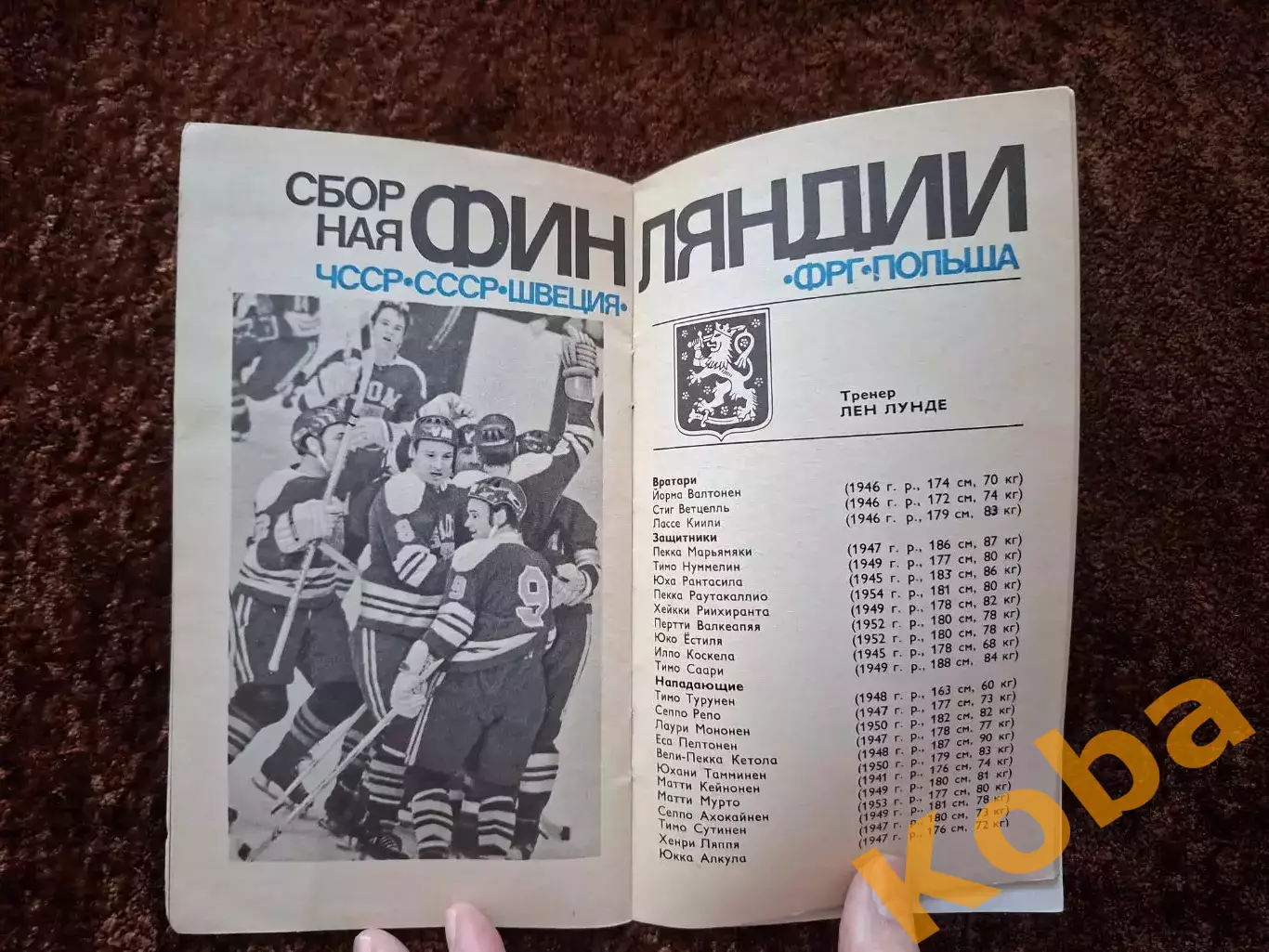 Чемпионат Мира и Европы по хоккею 1973 Москва СССР Вид 2 5