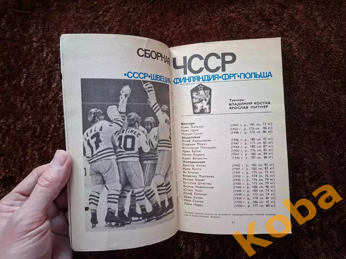 Чемпионат Мира и Европы по хоккею 1973 Москва СССР Вид 2 3