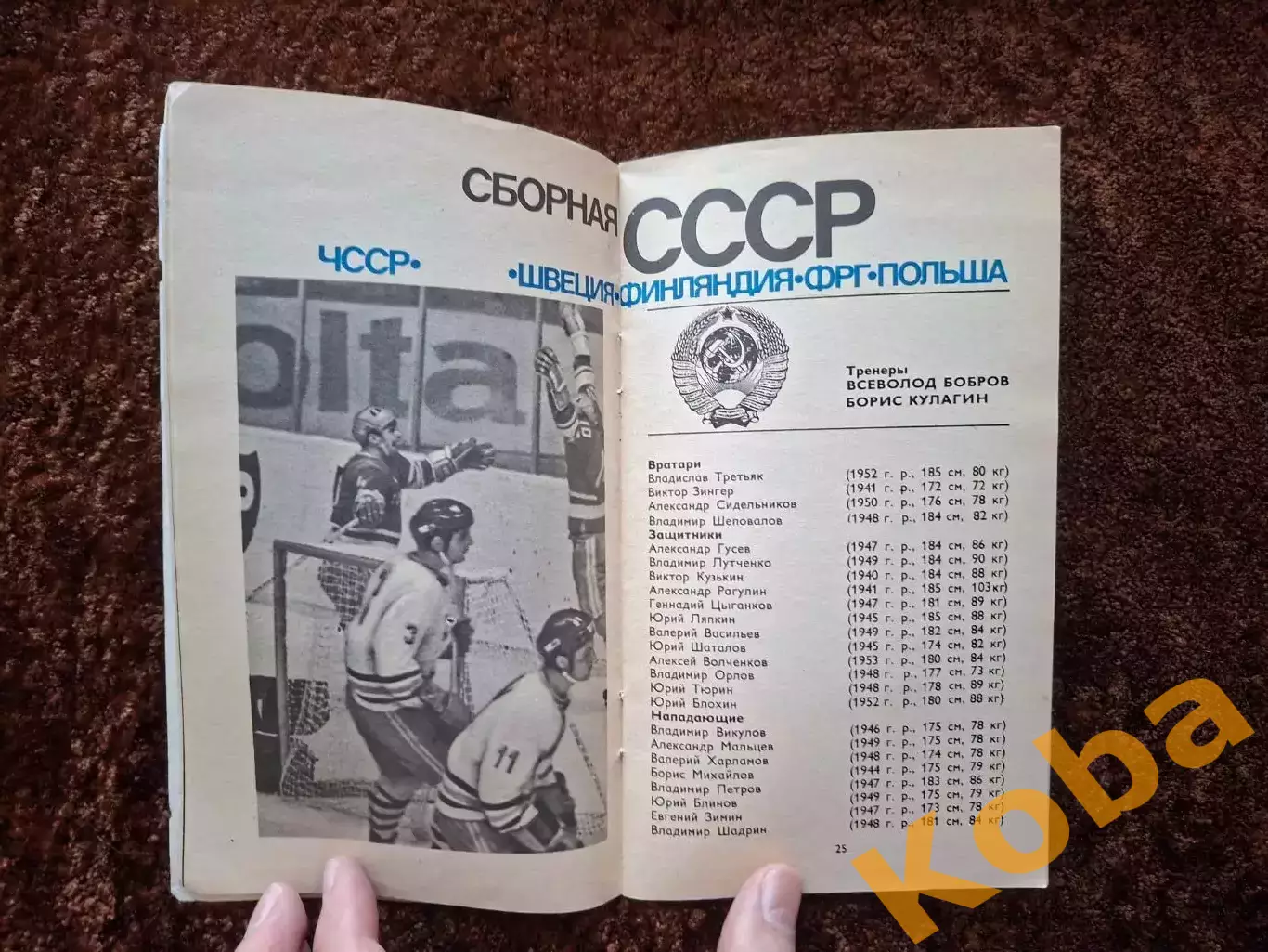 Чемпионат Мира и Европы по хоккею 1973 Москва СССР Вид 2 2