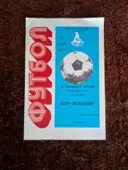 СССР - Исландия 1987