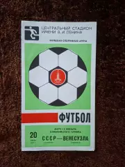 СССР - Венесуэла 1980 Олимпиада