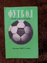 Зенит Ленинград 1974 Футбол Санкт Петербург Чемпионат СССР