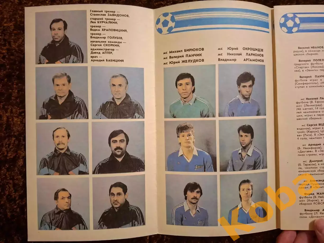 Зенит Ленинград Санкт Петербург 1989 Футбол 1