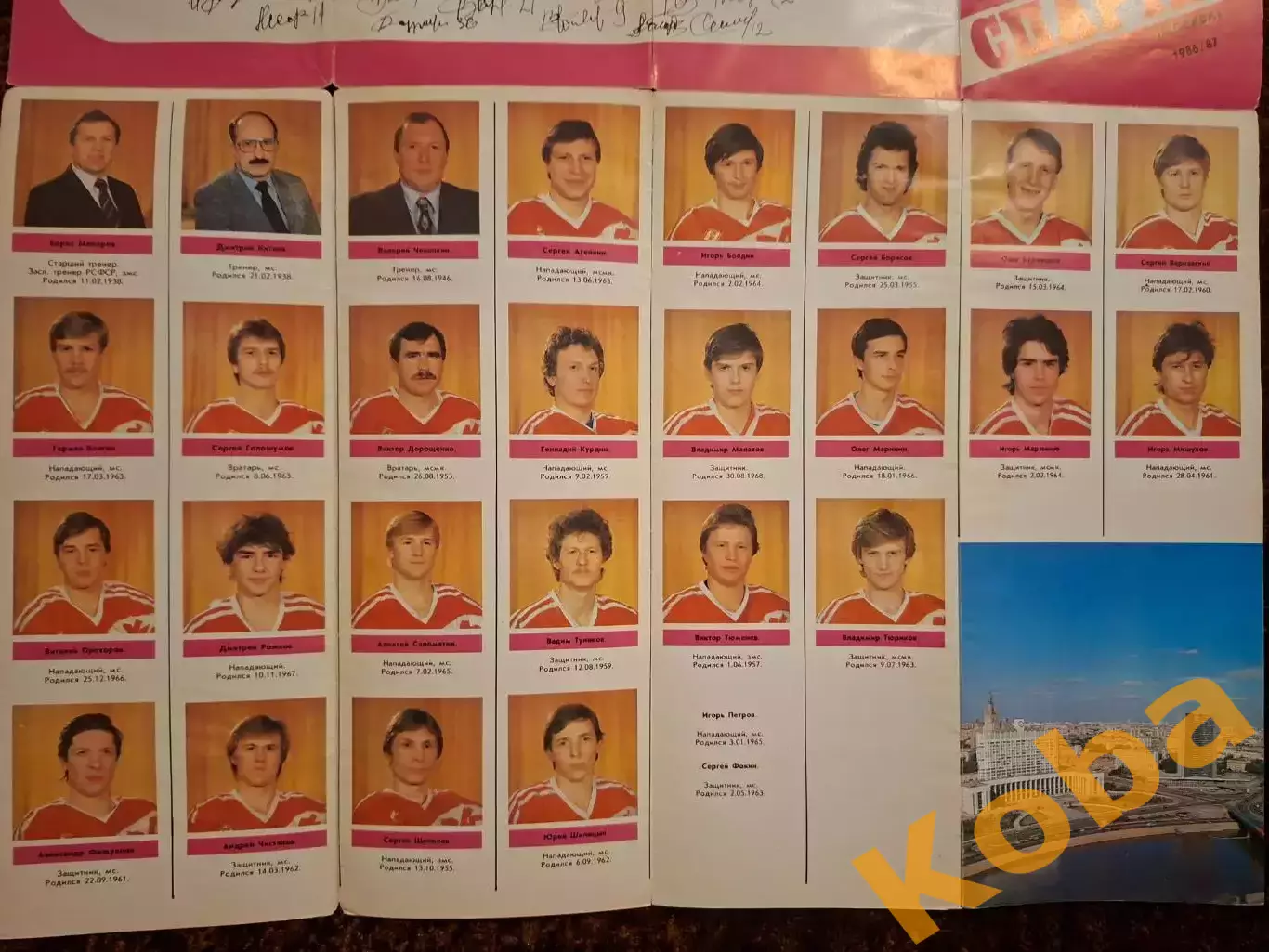 Легендарный клуб Спартака Москва 1986 1987 1