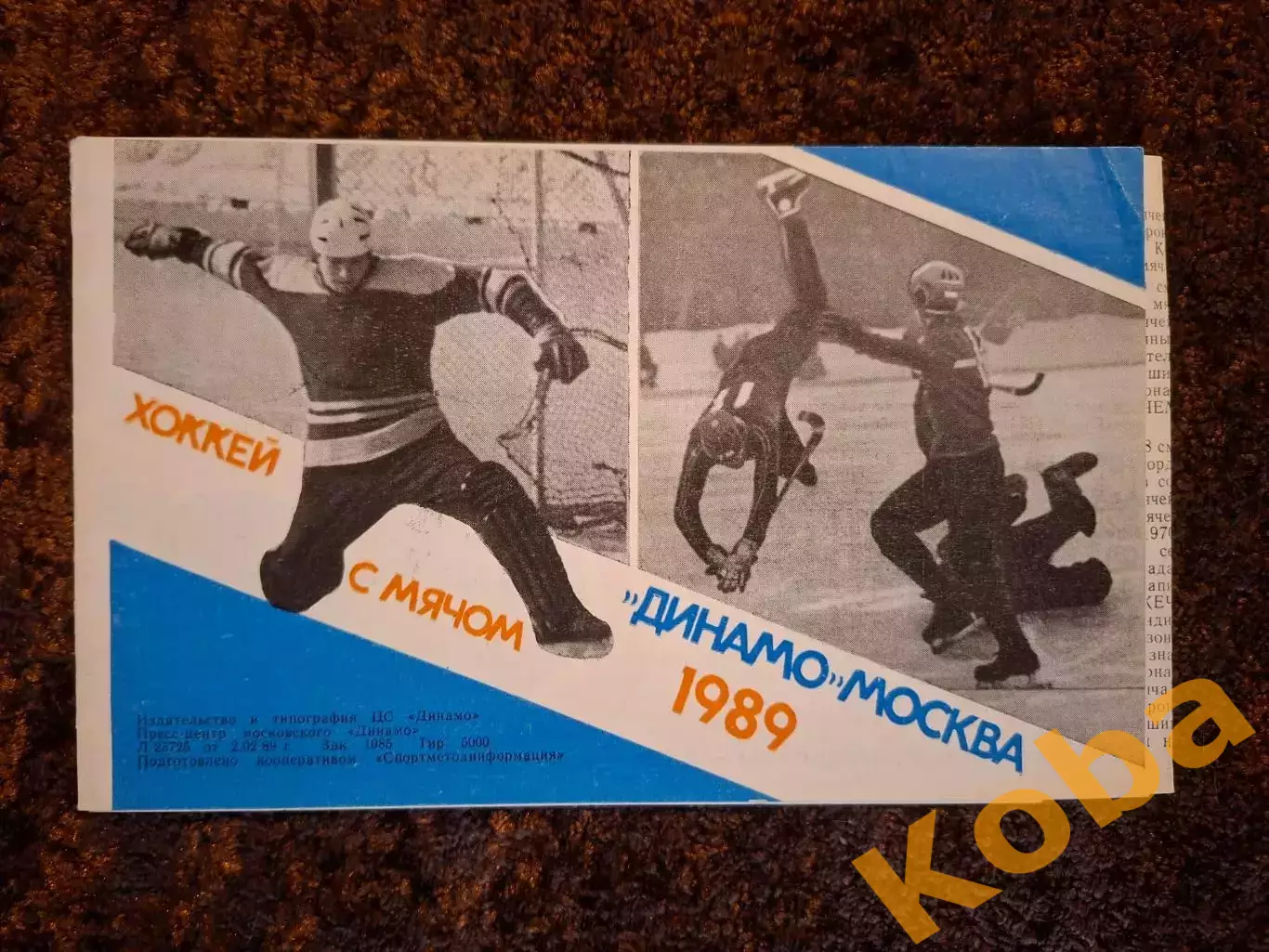 Динамо Москва 1989 Хоккей с мячом 1