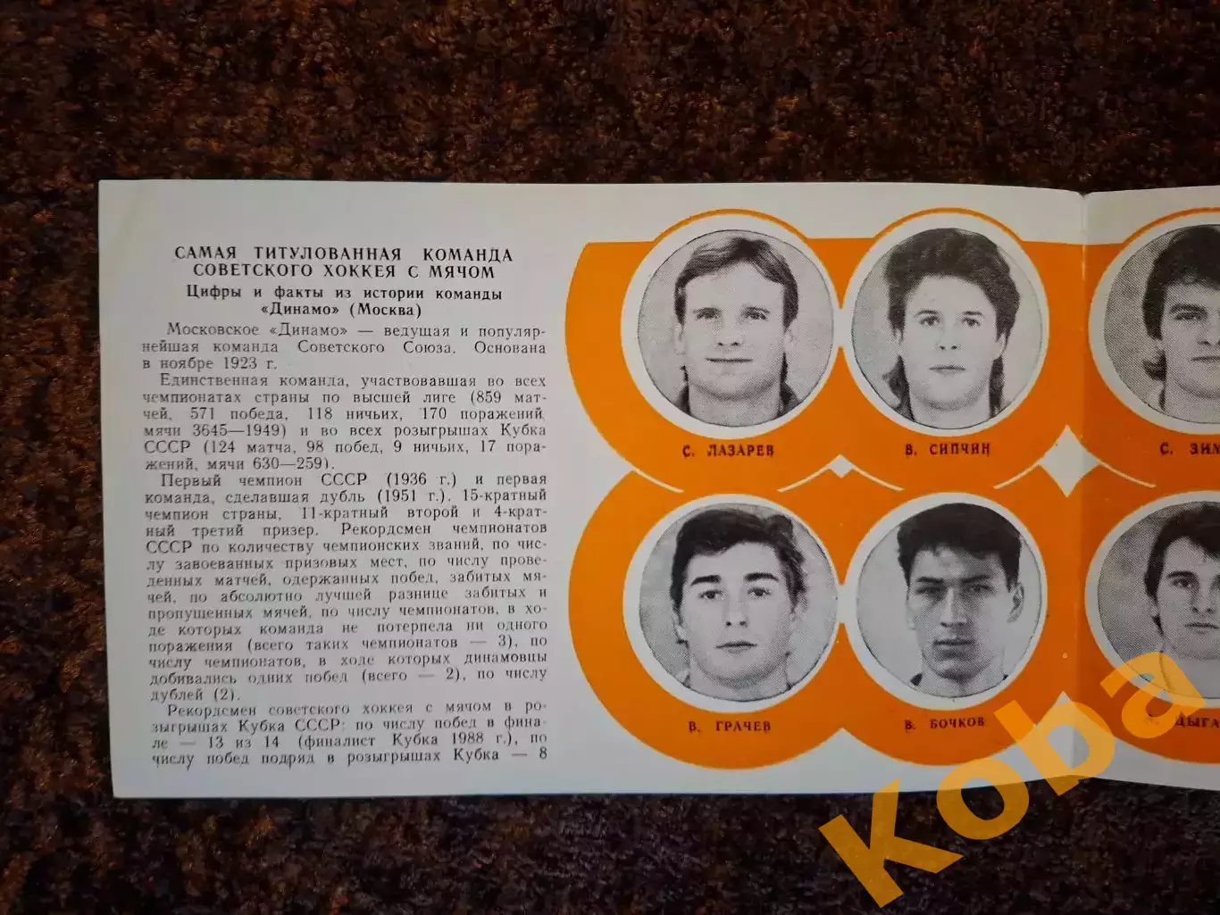 Динамо Москва 1989 Хоккей с мячом 5