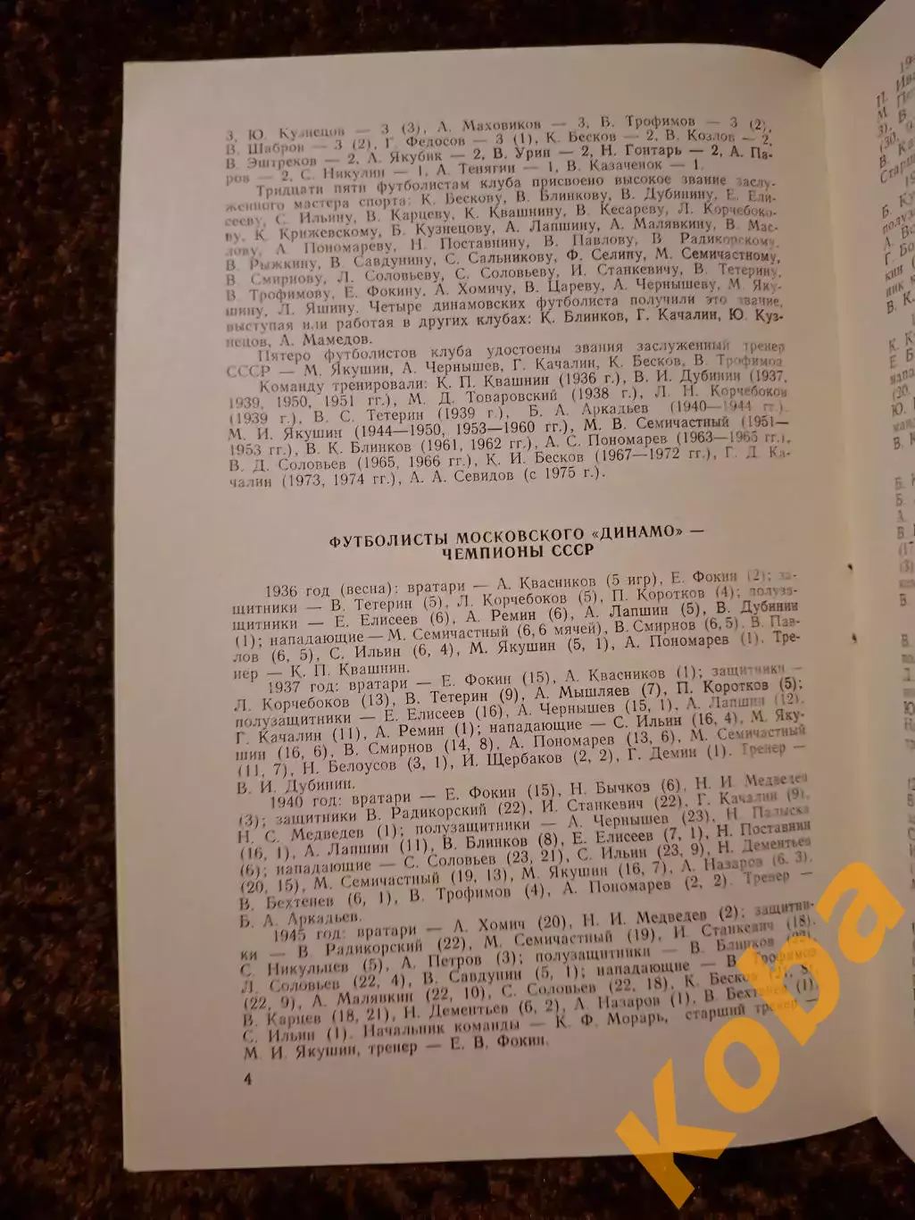 Динамо Москва 1977 Футбол 5