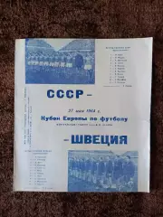 СССР - Швеция 1964 Кубок Европы по футболу