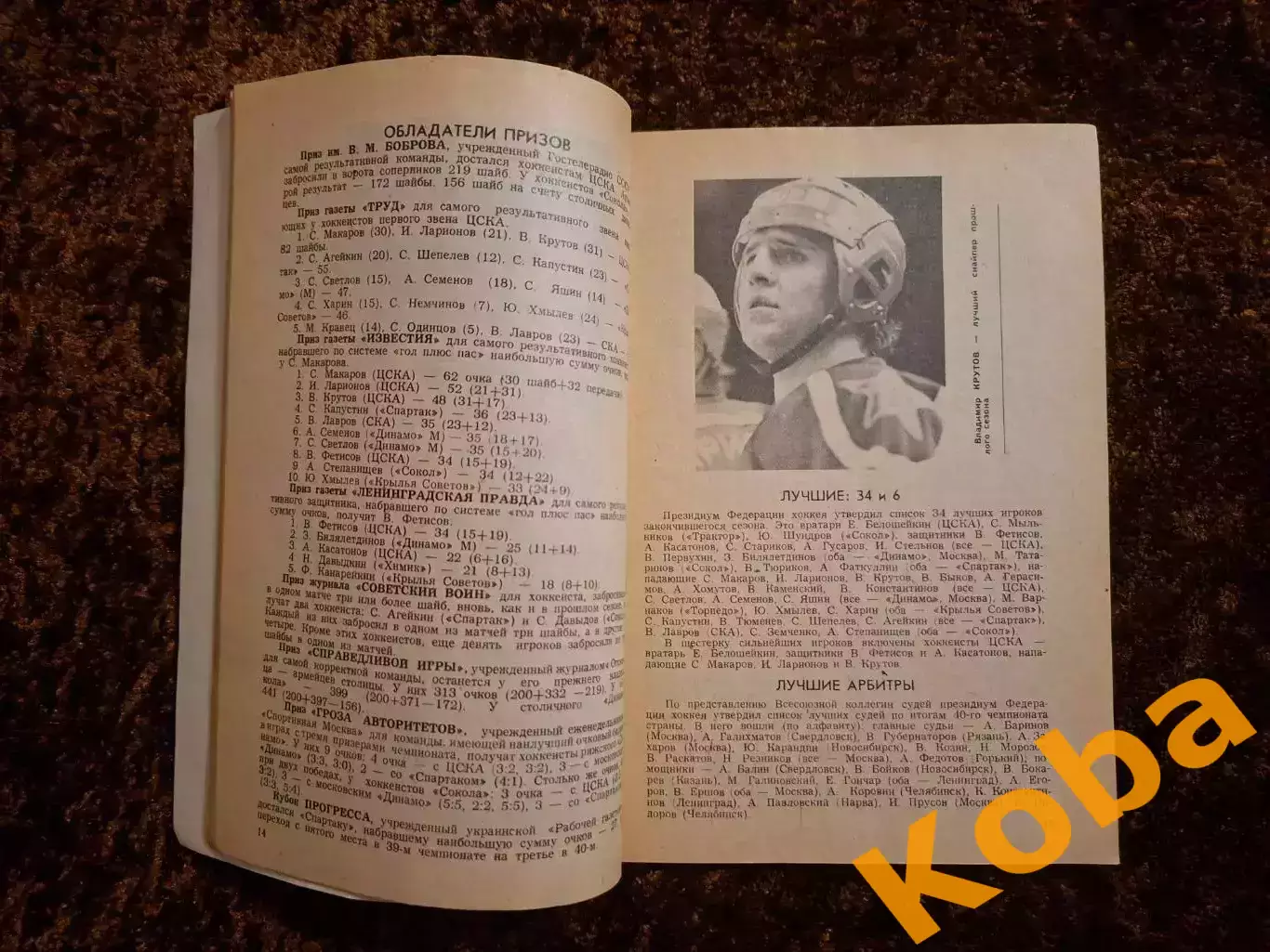 Хоккей 1986 1987 Московская правда на обложке Виктор Тихонов ЦСКА Сборная СССР 2