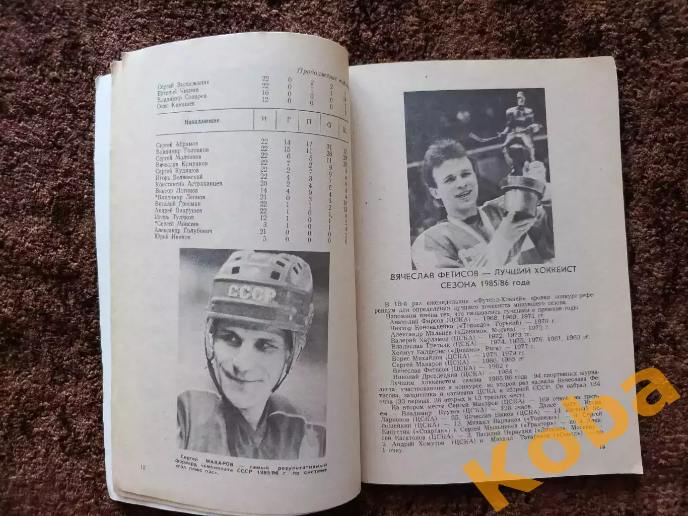 Хоккей 1986 1987 Московская правда на обложке Виктор Тихонов ЦСКА Сборная СССР 2
