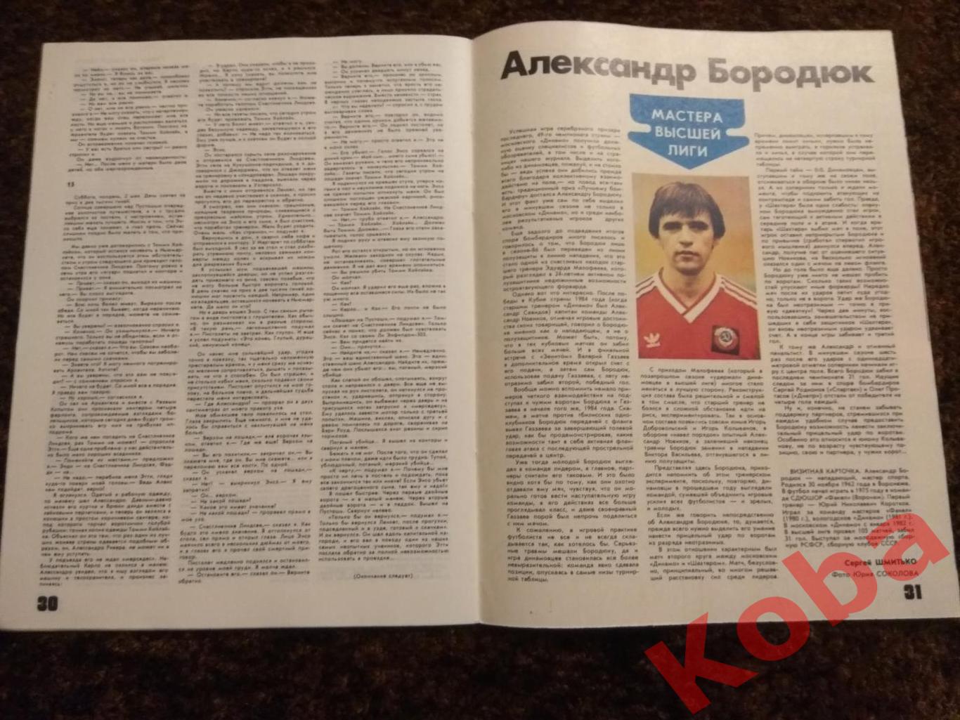 Физкультура и Спорт №4 1987 Хоккей Рандеву 87 Тихонов Футбол ЦДКА Динамо Москва 7