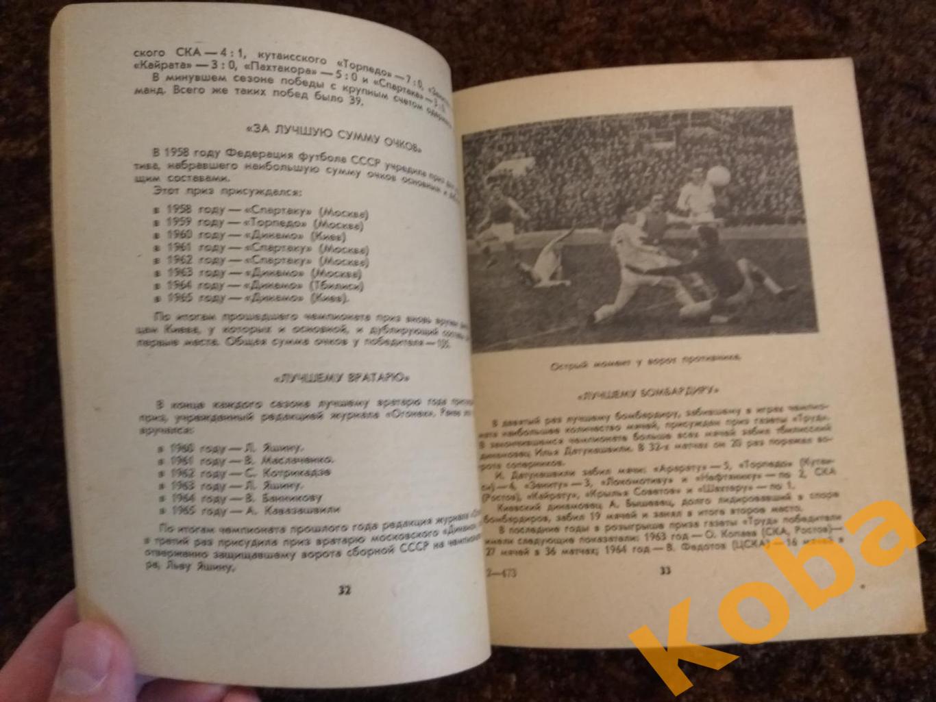 Футбол 1967 Алма-Ата Казахстан Календарь справочник 5