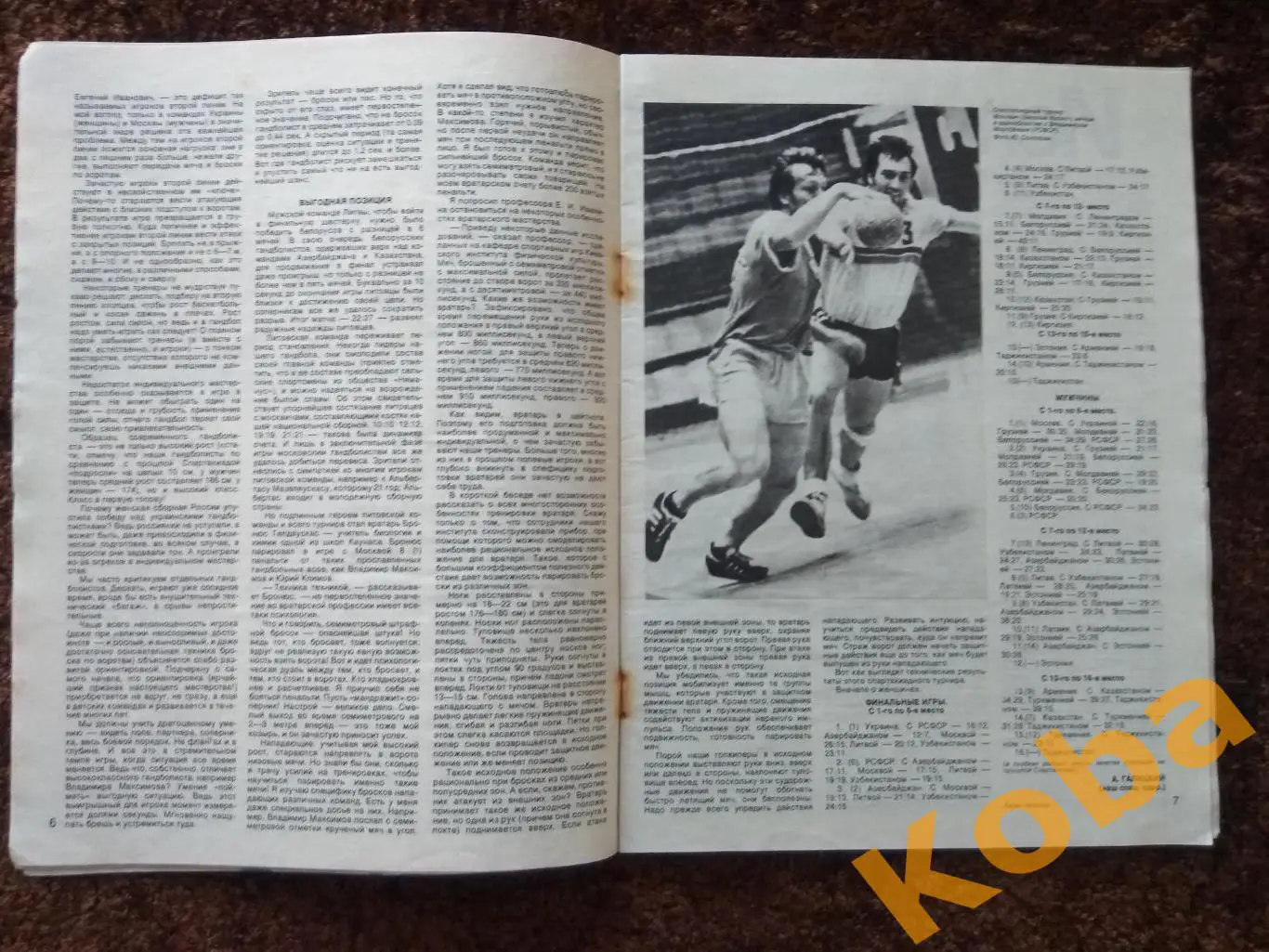 Спортивные игры 1975 №9 Баскетбол Кондрашин Футбол Уралмаш Гандбол Теннис Хоккей 4