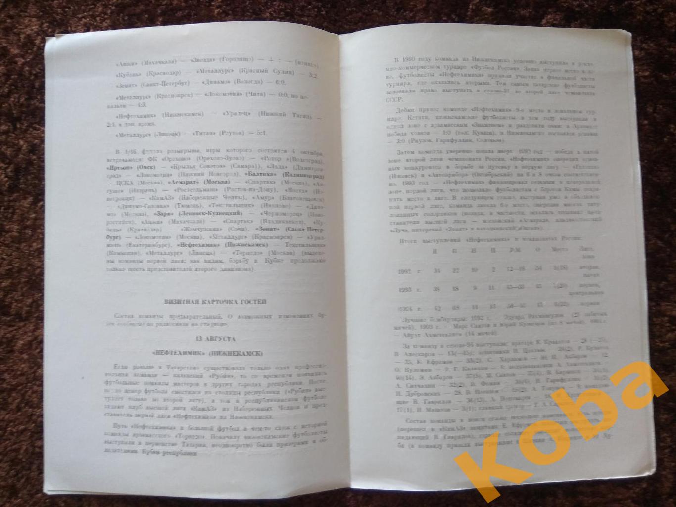 Торпедо Арзамас - Металлург Новотроицк Металлург Магнитогорск 1994 Чемпионат Рос 3