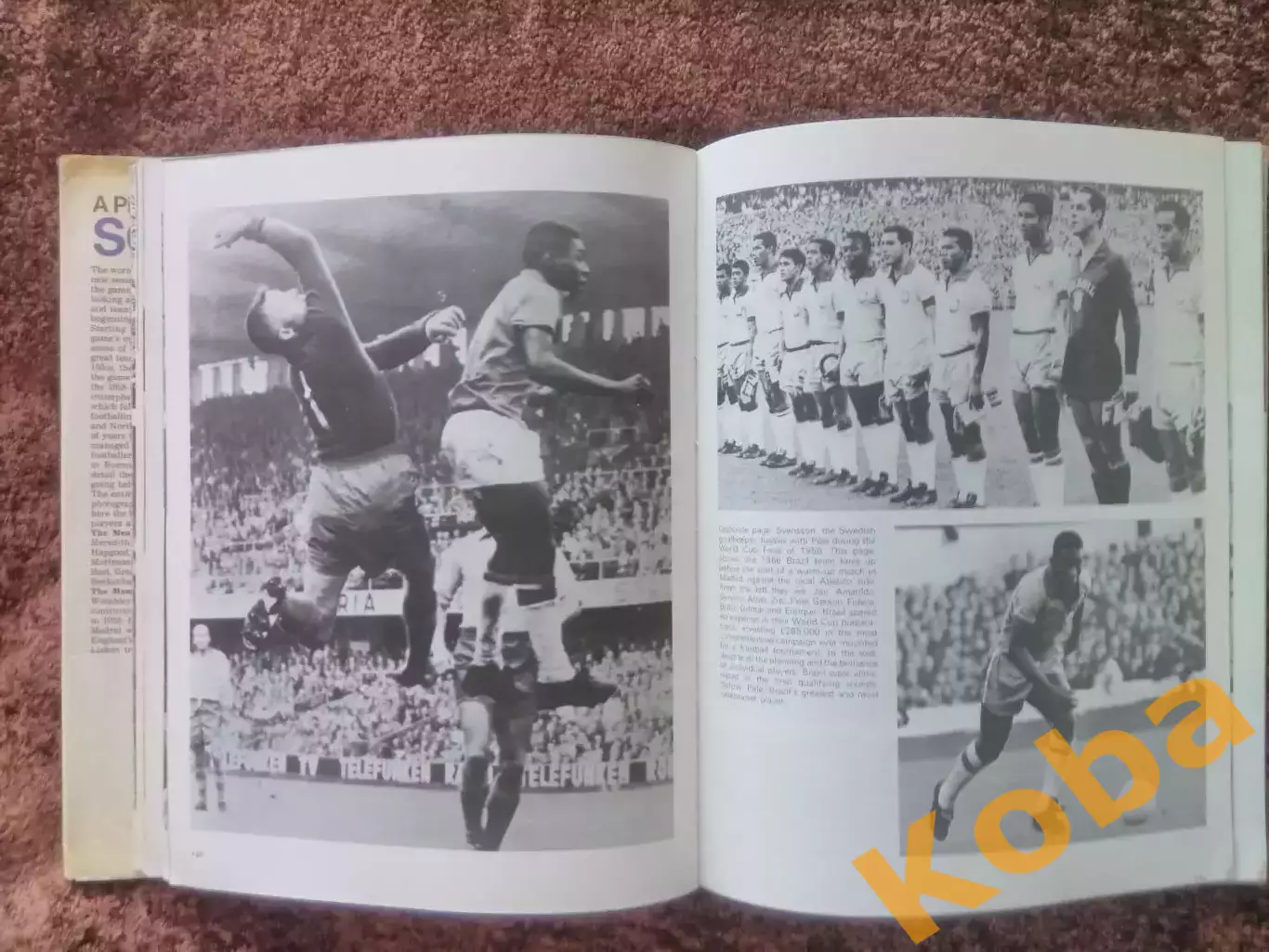 ФУТБОЛ ИСТОРИЯ SOCCER Pictorial History 1969 Пеле Яшин Англия Бразилия Фанаты 5