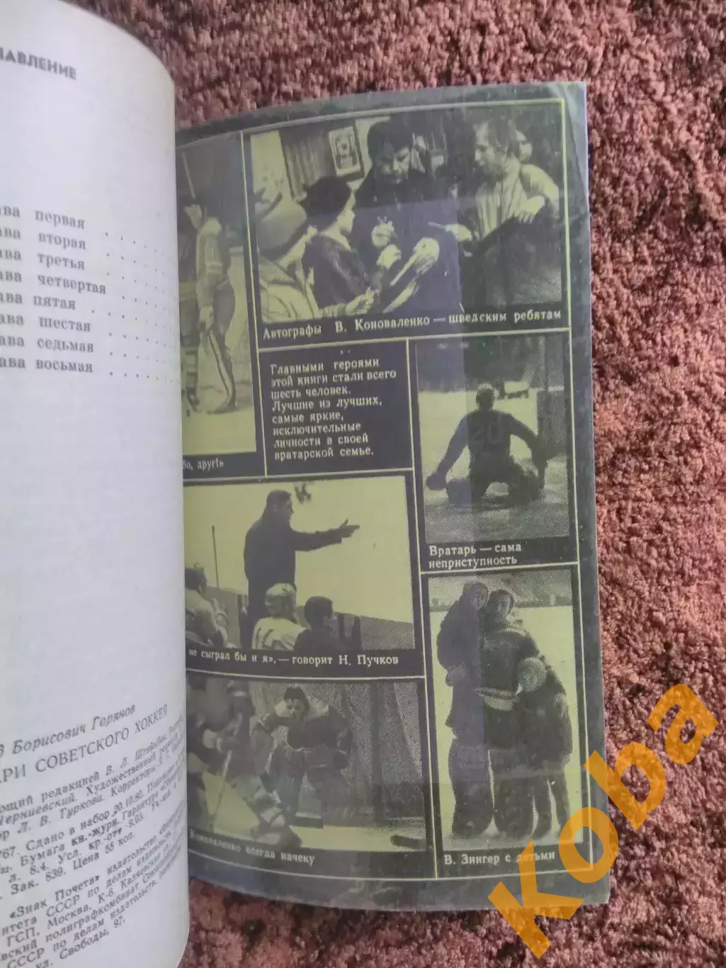 Вратари советского хоккея 1981 Горянов Коноваленко Третьяк Пучков Зингер и др. 5