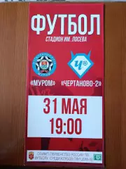 Программка на матч Муром - Чертаново -2 Москва 31.05.2019.