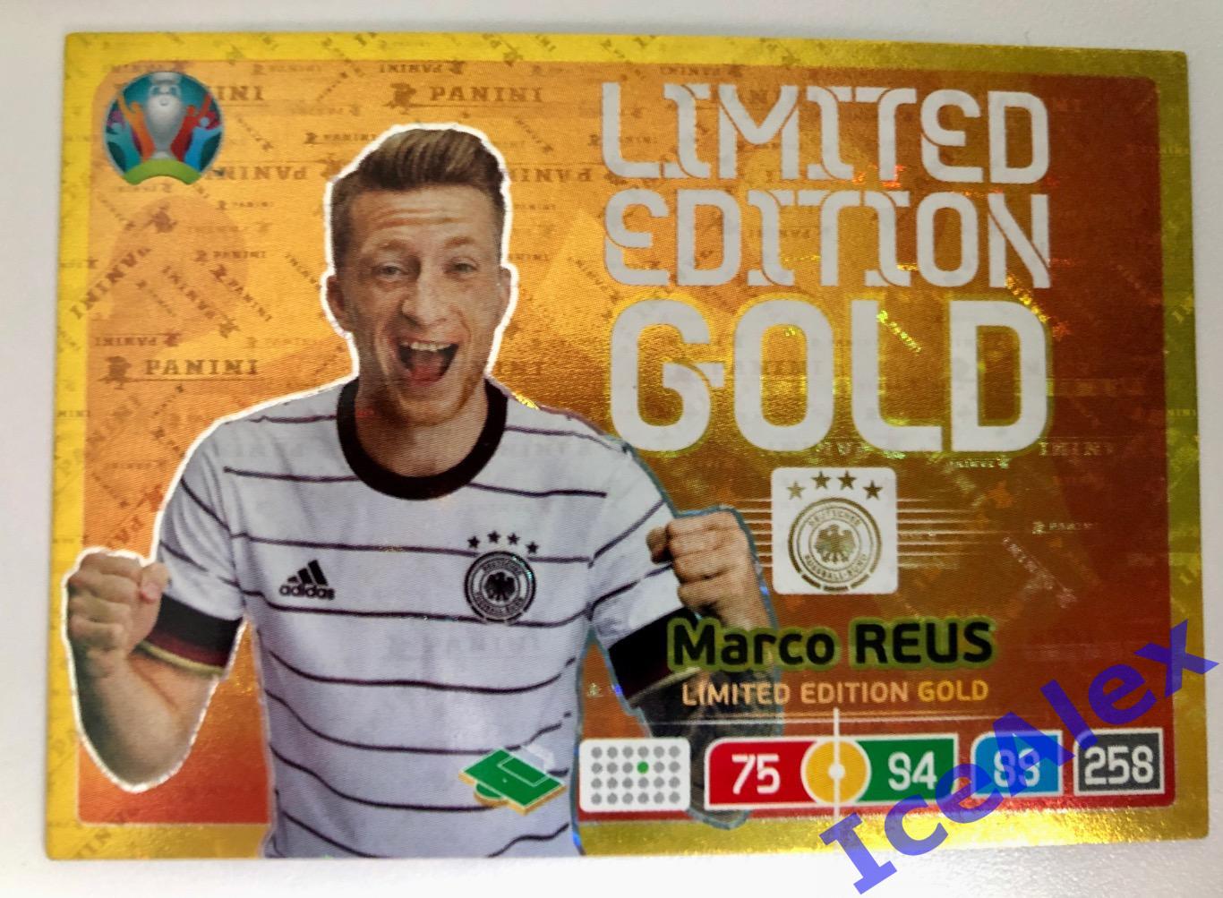 2020 Panini Adrenalyn XL, Euro Preview, Marco Reus, Gold Limited Edition