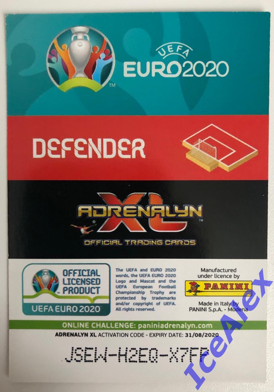 2020 Panini Adrenalyn XL, Euro Preview, Virgil Van Dijk, Gold Limited Edition 2