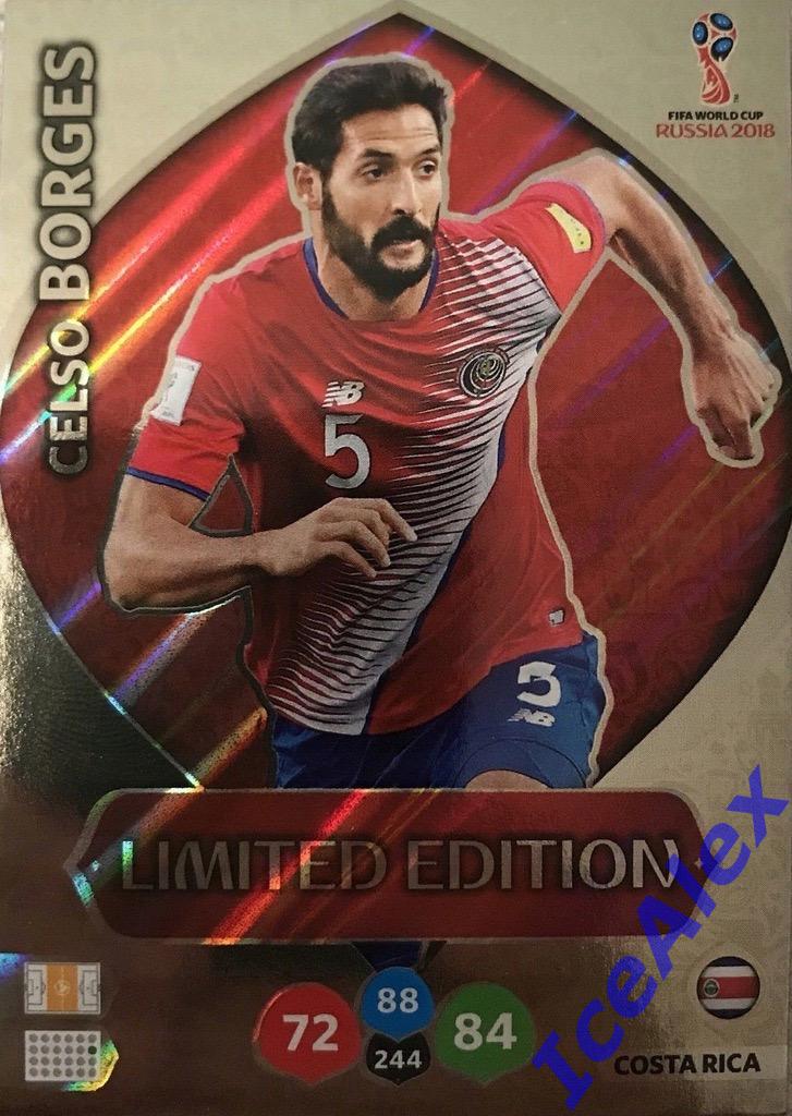 2018 Panini Adrenalyn XL WC2018, Limited Edition, Celso Borges #LE-CBO