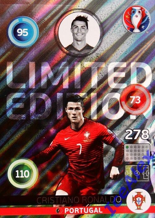 2016 Panini Euro Adrenalyn XL, #LS-CR, Limited Edition, Cristiano Ronaldo