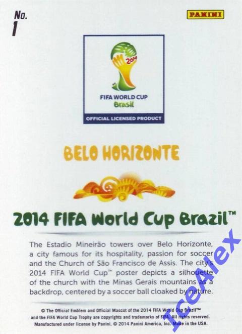 2014 Panini Prizm World Cup, World Cup Posters, #1 Belo Horizonte, base 1