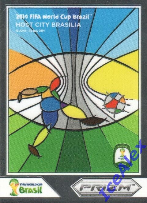 2014 Panini Prizm World Cup, World Cup Posters, #2 Brasilia, base