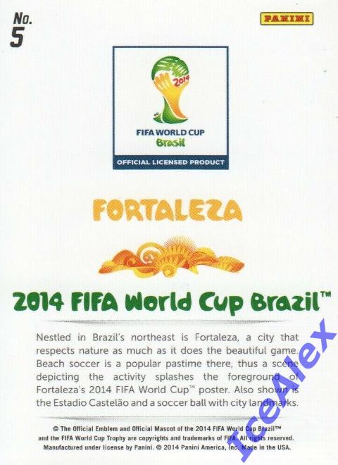 2014 Panini Prizm World Cup, World Cup Posters, #5 Fortaleza, base 1