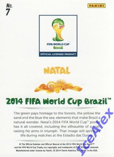 2014 Panini Prizm World Cup, World Cup Posters, #7 Natal, base 1