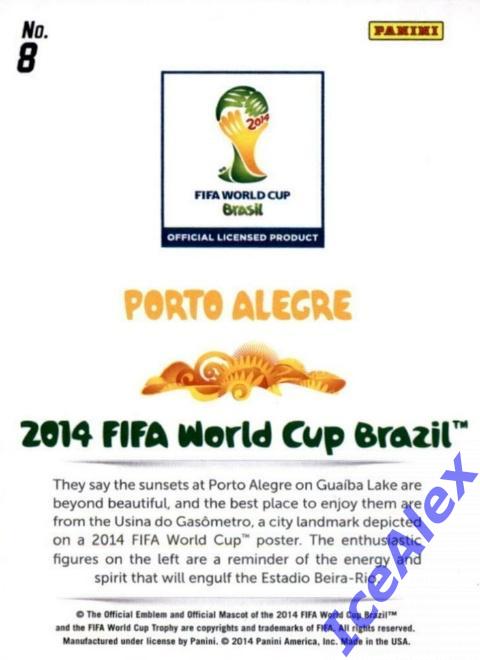 2014 Panini Prizm World Cup, World Cup Posters, #8 Porto Alegre, base 1