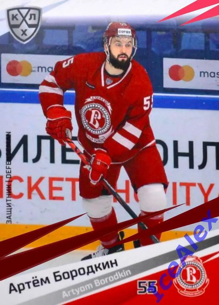 Sereal КХЛ 2020-21 13 сезон, Полный сет, Артём Бородкин, Витязь(авто,1/1)-6 карт 4