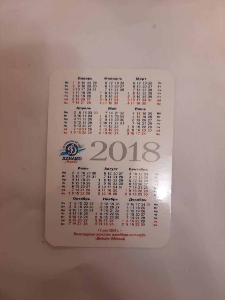 Календари Динамо волейбол 5