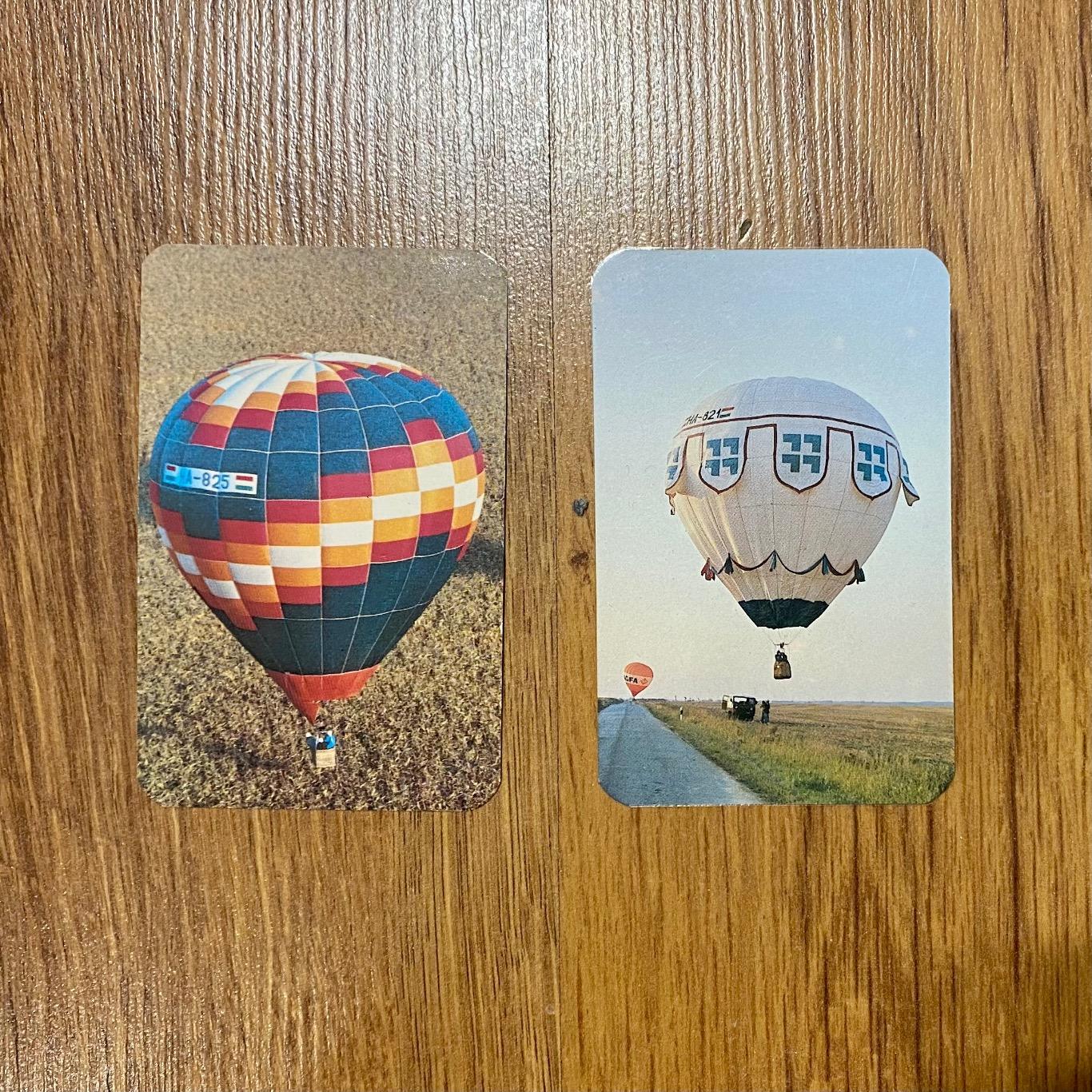 2 календаря Воздушный шар Венгрия 1987 и 1989 годы