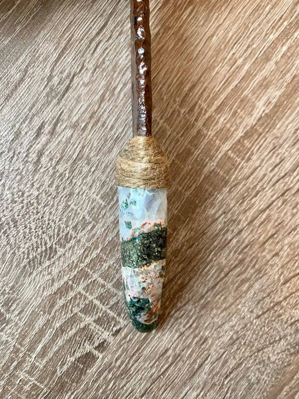 Нож из натуральных камней. Обсидиан, агат Армения 1