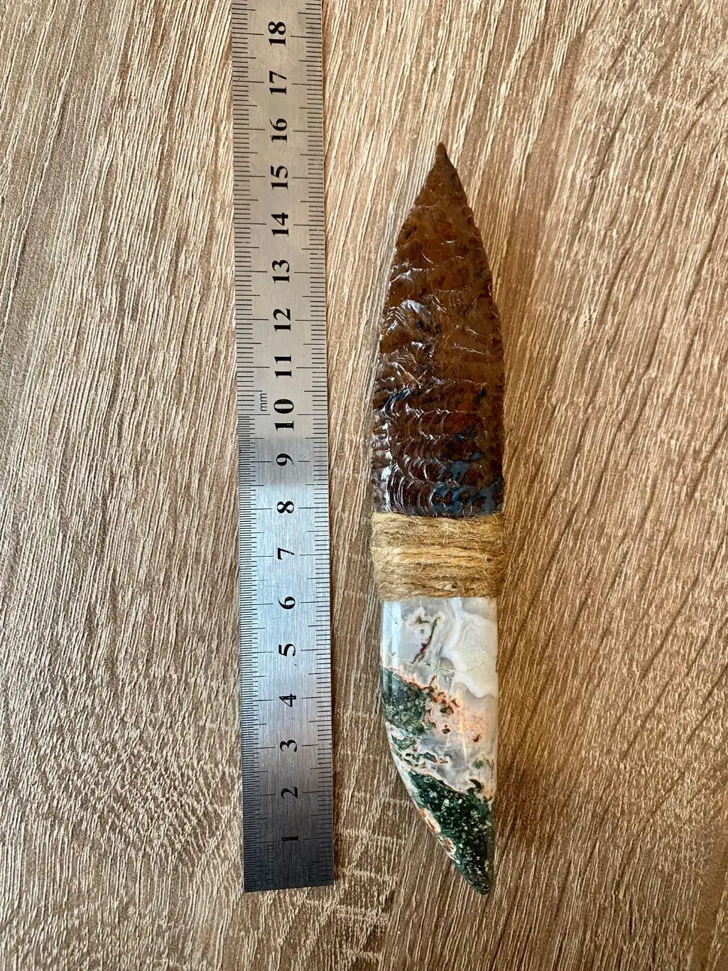 Нож из натуральных камней. Обсидиан, агат Армения 3