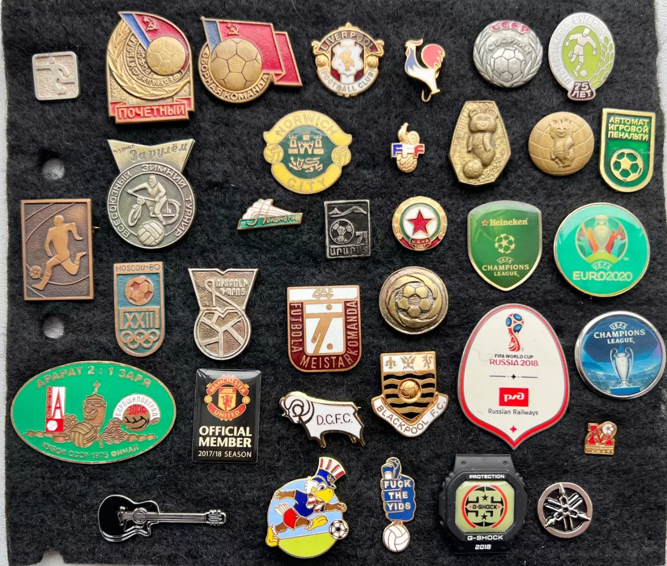 Значки Футбол - 35 шт. - Одним лотом