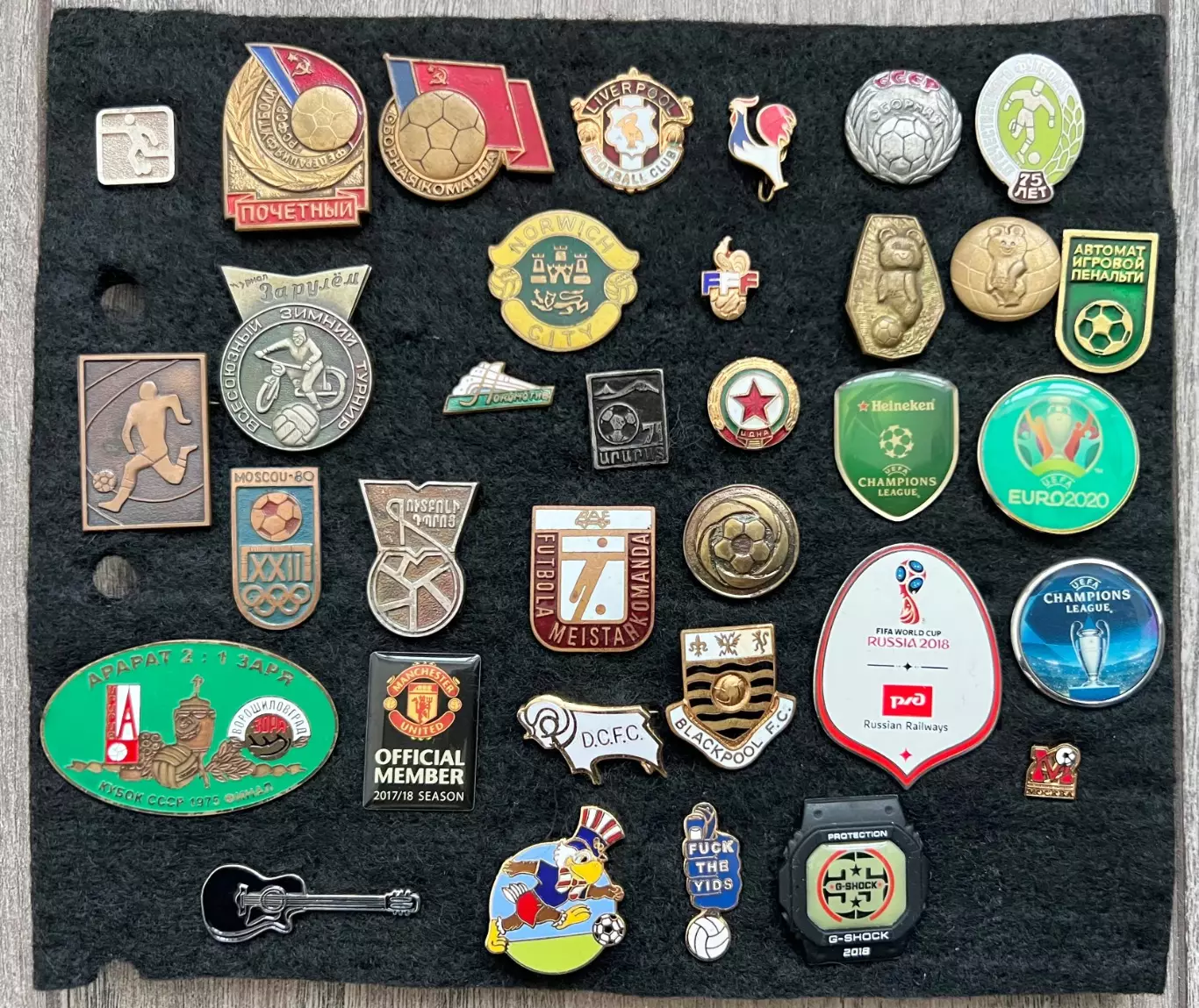 Значки Футбол - 34 шт. - Одним лотом