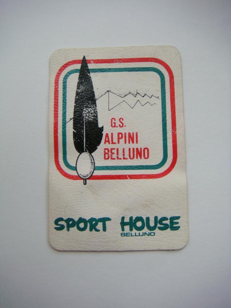 Винтажная импортная нашивка/шеврон Sport House Belluno.