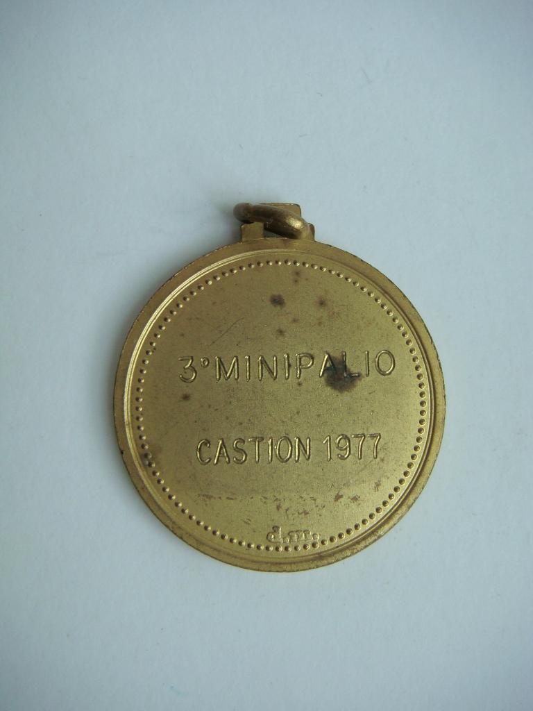 Медаль Молодежные игры CONI Беллуно Италия 1977г. 1