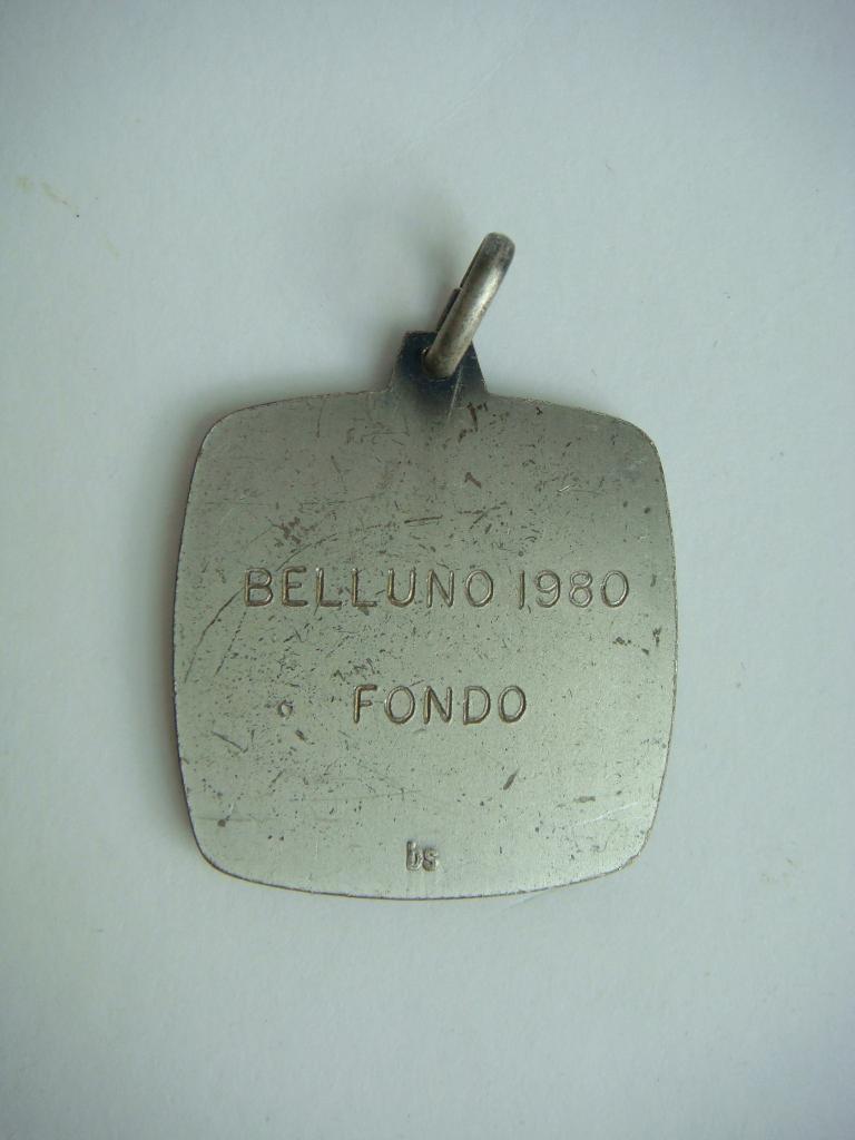 Медаль Молодежные игры CONI Беллуно Италия 1980г. 1