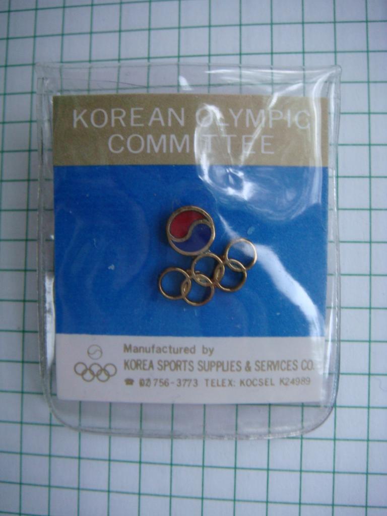 Знак Олимпиада 1988г Сеул Корея. 1